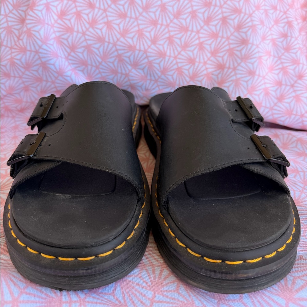Men’s size 10 Dr Marten slide sandals.